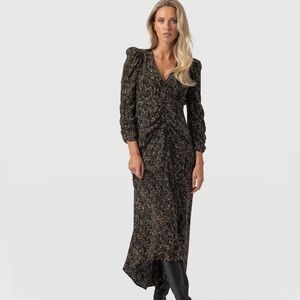 Saint + Sofia Paloma Ruched Dress - size 10